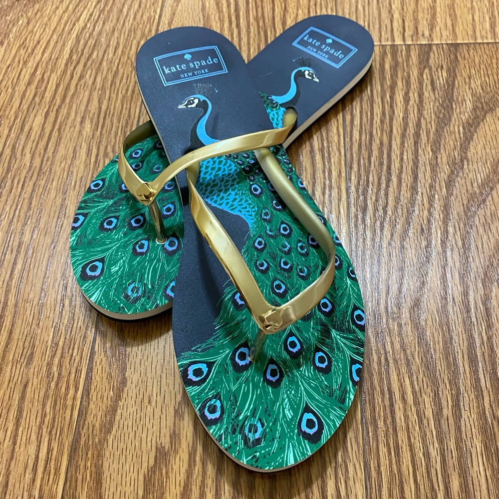 Kate Spade Women's Flipflop Sandals Peacock 11